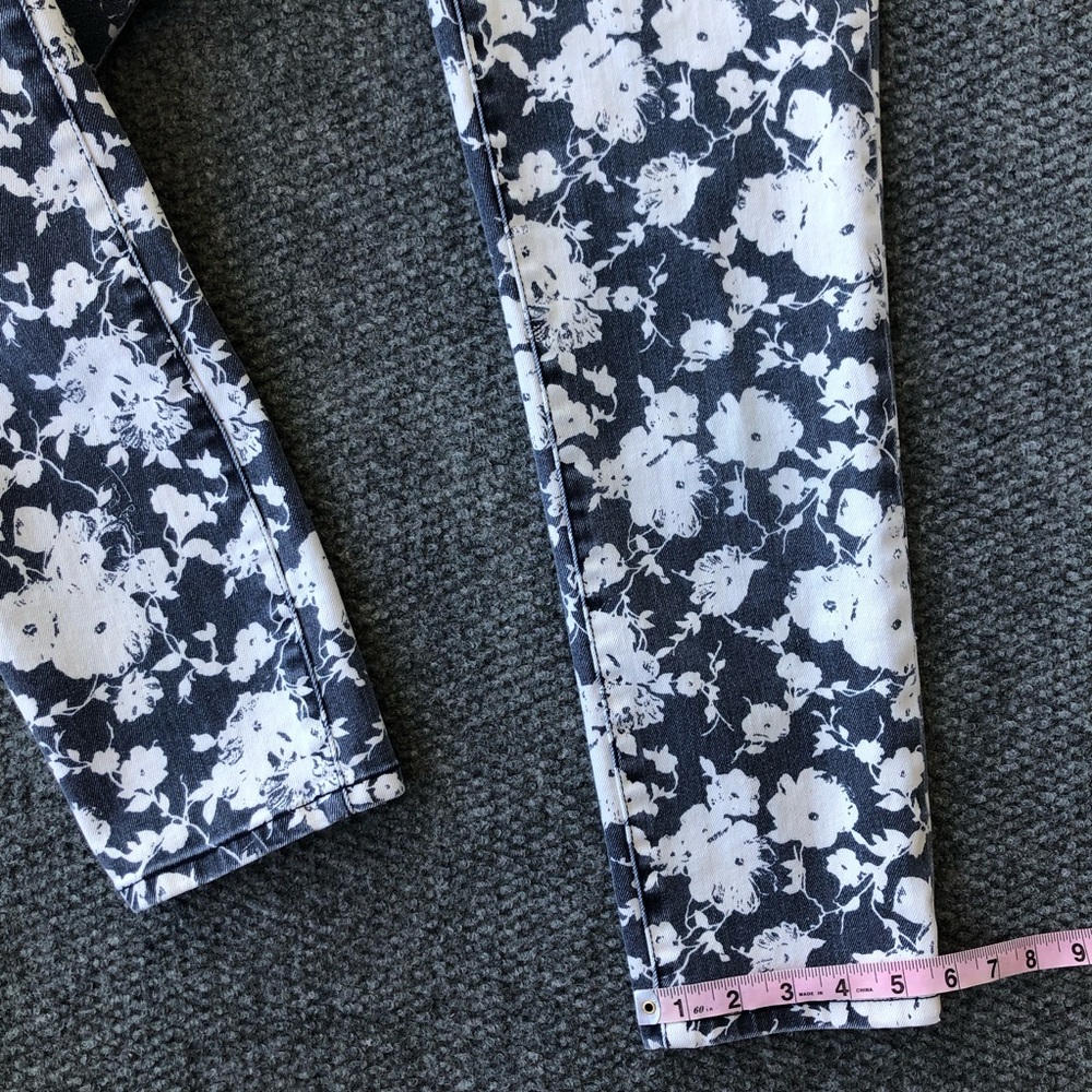 Tory Burch Alexa cropped skinny floral jeans size 27 - Picture 11 of 16
